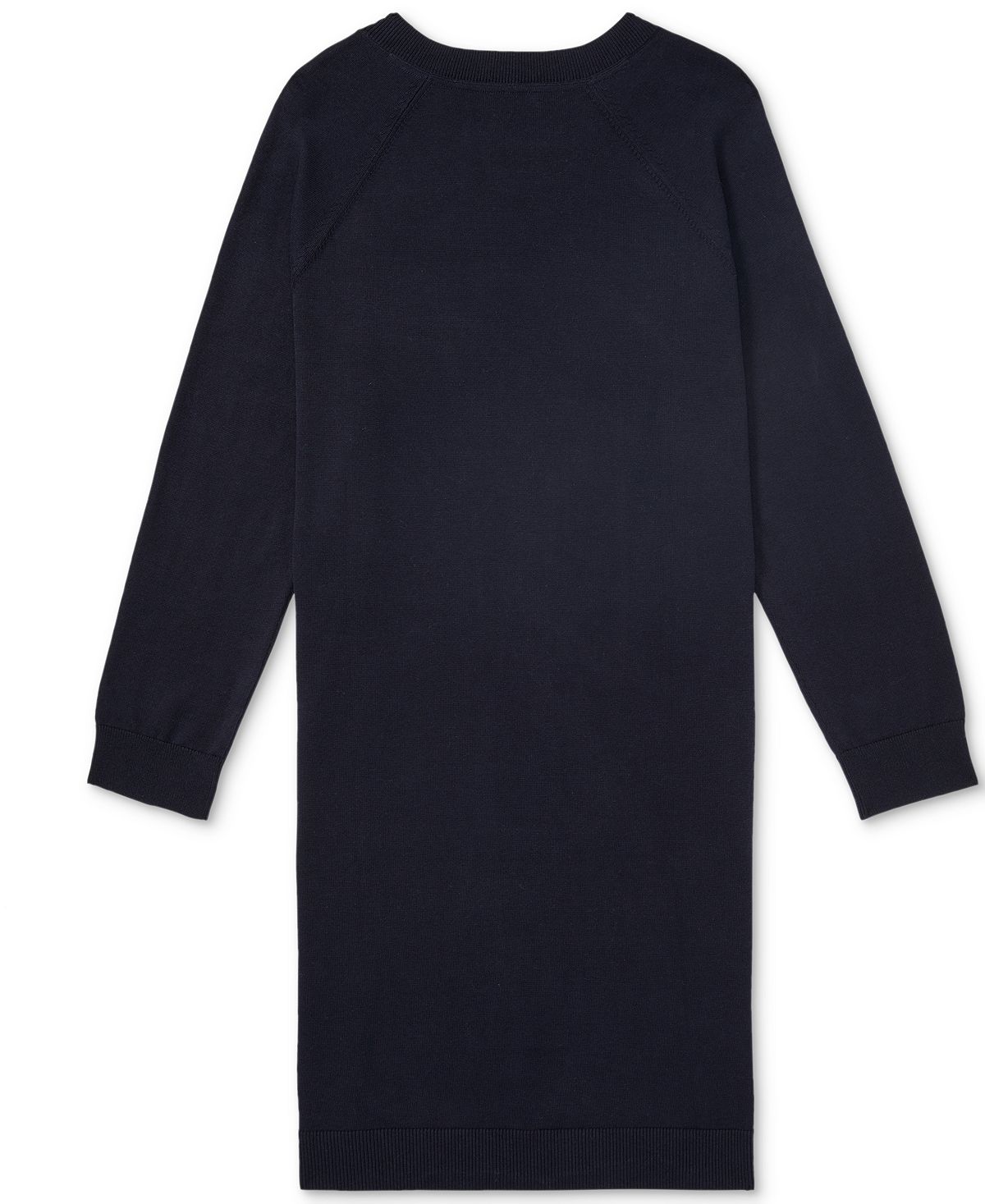 Tommy Hilfiger Women's Zip Logo Sweater Dress Blue Size Large