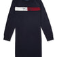 Tommy Hilfiger Women's Zip Logo Sweater Dress Blue Size Large