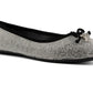 Juicy Couture Women's Farrah Embellished Ballet Flats Black Size 9.5M
