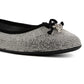 Juicy Couture Women's Farrah Embellished Ballet Flats Black Size 9.5M