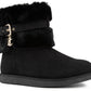 Juicy Couture Women's Koala Winter Booties Black Size 9 M