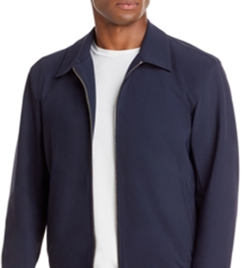 Theory Men's Brody Precision Ponte Zip Front Jacket Blue Size Small