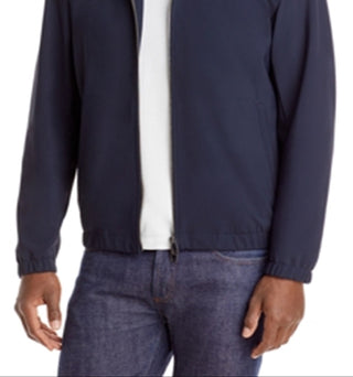 Theory Men's Brody Precision Ponte Zip Front Jacket Blue Size Small
