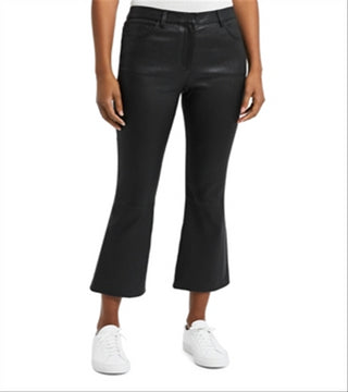 Theory Women's Five Pocket Leather Kick Pants Black Size 0