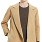 Theory Women's Clairene Chevron Wool Coat Brown Size Small