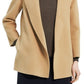 Theory Women's Clairene Chevron Wool Coat Brown Size Small