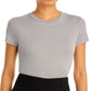Theory Women's Apex Tiny Tee Gray Size Medium