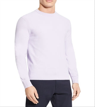 Theory Men's Riland Crewneck Sweater Purple Size Medium