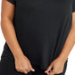 Champion Women's Powerblend T-Shirt Black Size XX-Large