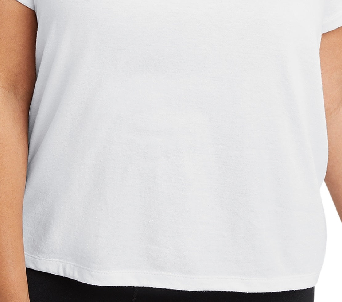 Champion Women's Powerblend T-Shirt White Size 3X