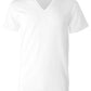 Hanes Men's Ultimate 4 Pk Moisture Wicking Stretch V Neck T-Shirts White Size M