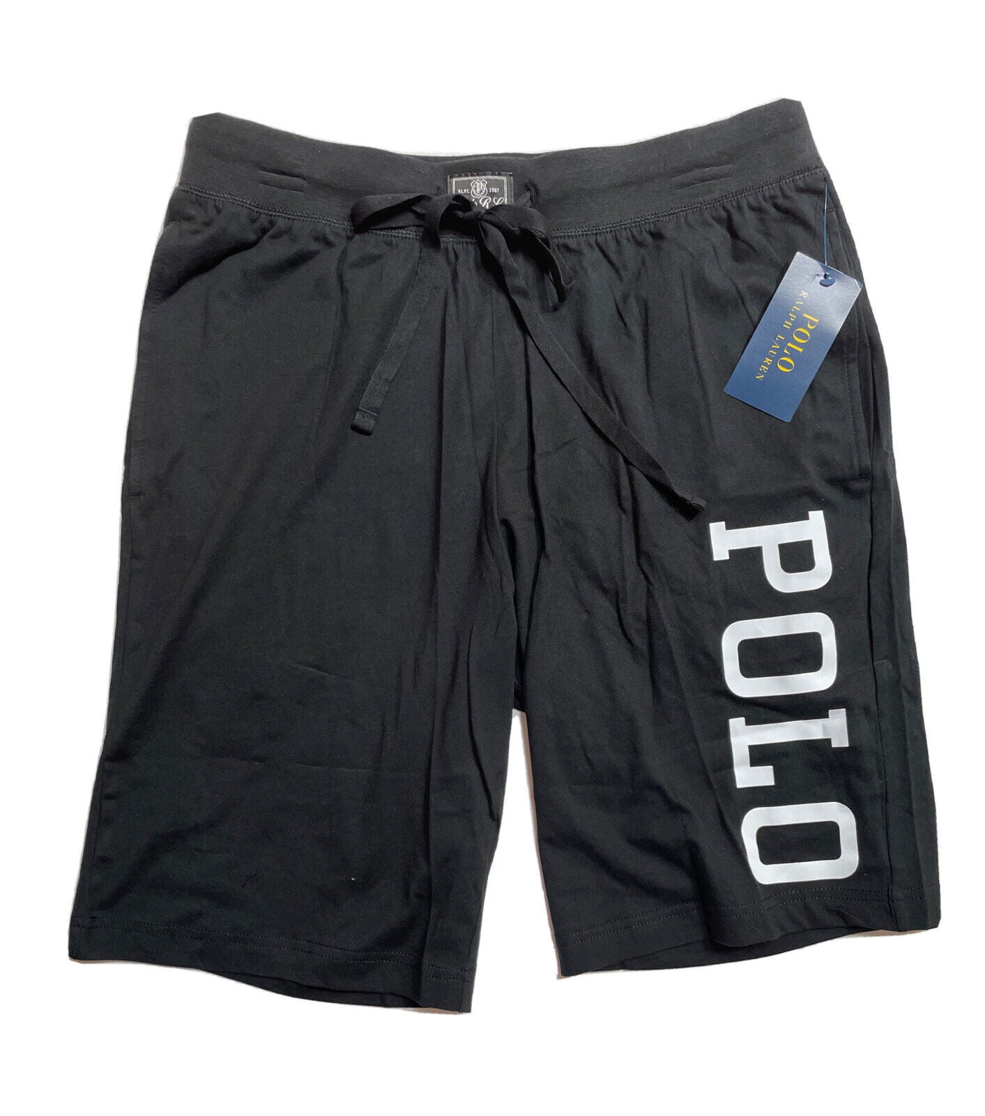 Ralph Lauren Men's Logo Pajama Shorts Black Size Medium