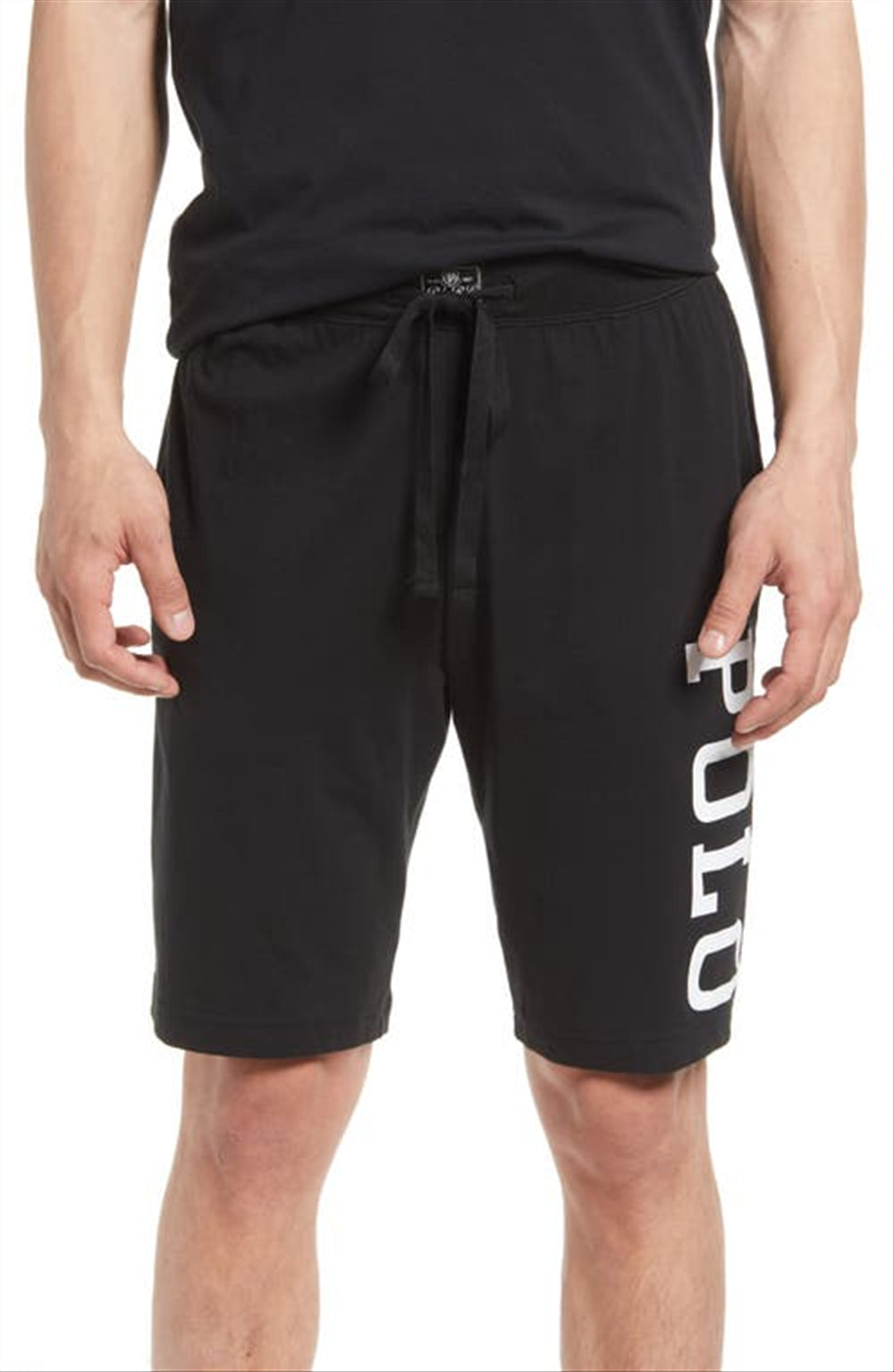 Ralph Lauren Men's Logo Pajama Shorts Black Size Medium