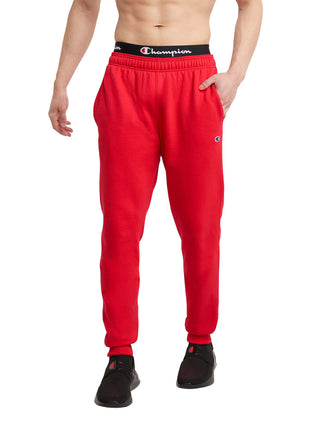 Champion Men's Powerblend Fleece Joggers Red Size Medium
