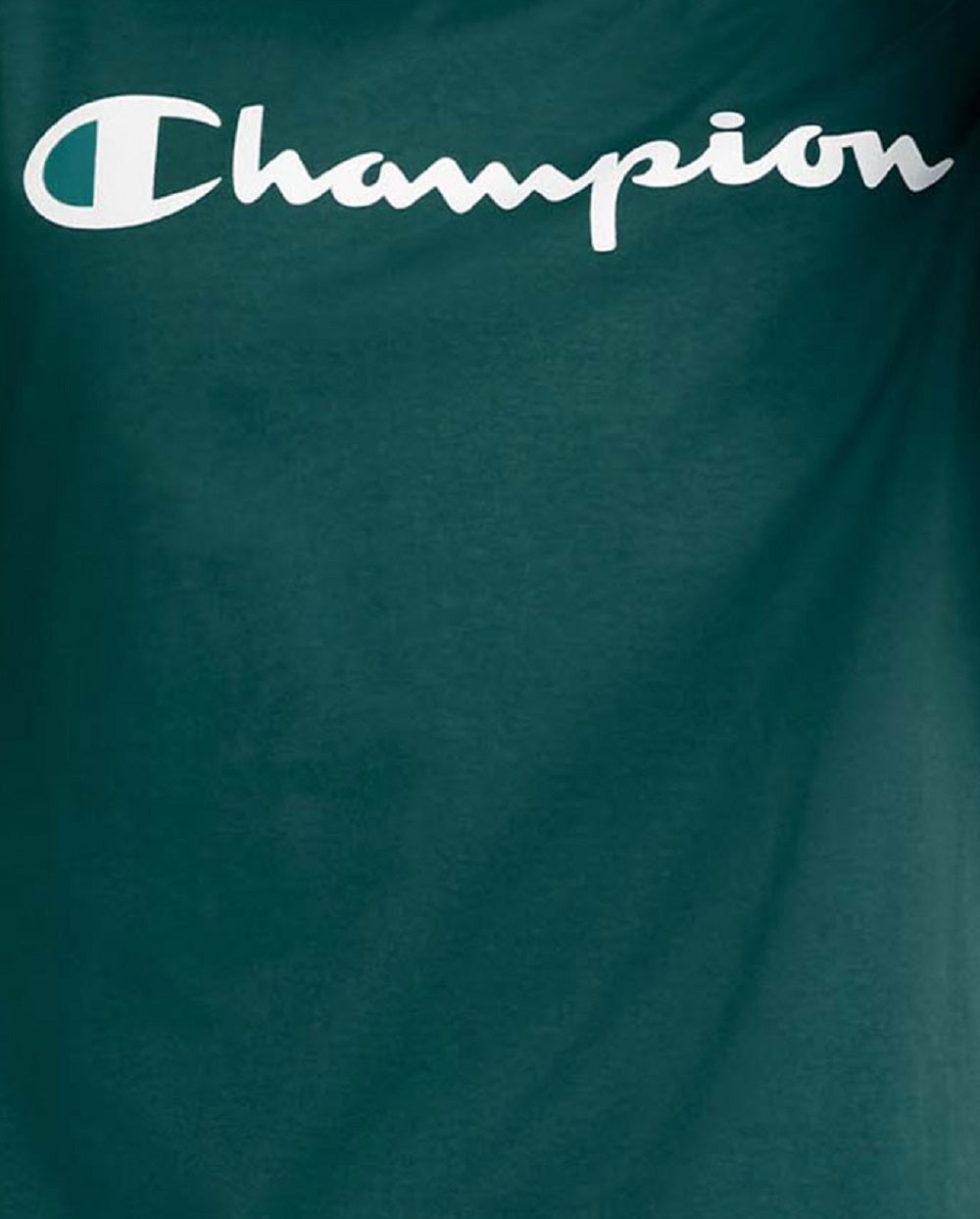 Champion Men's Classic Graphic Long Sleeve Tee Green Size Medium