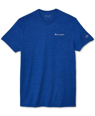Champion Men's Powerblend Slim Fit Embroidered Logo T-Shirt Blue Size Medium