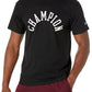 Champion Men's Standard-Fit Logo Graphic T-Shirt Black Size Medium