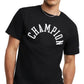 Champion Men's Standard-Fit Logo Graphic T-Shirt Black Size Medium