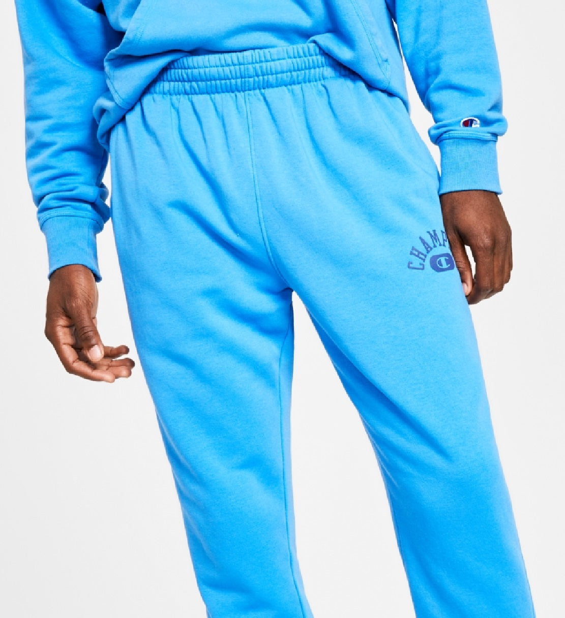 Champion Men's Vintage Wash Varsity Jogger Pants Blue Size X-Large