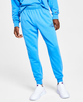 Champion Men's Vintage Wash Varsity Jogger Pants Blue Size X-Large