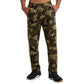 Champion Men's Pattern Fleece Drawstring Sweatpants Green Size Large