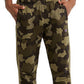 Champion Men's Pattern Fleece Drawstring Sweatpants Green Size Large