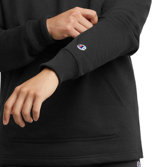 Champion Men's Powerblend Classic Fit Long Sleeve Shirt Black Size Large