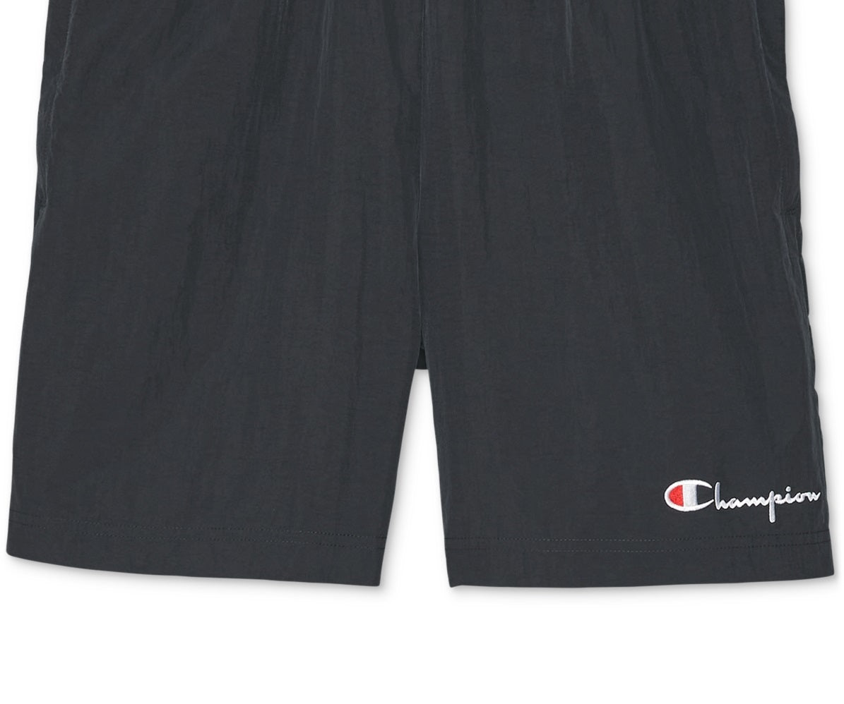 Champion Men's Warm Up Logo Shorts Black Size Medium