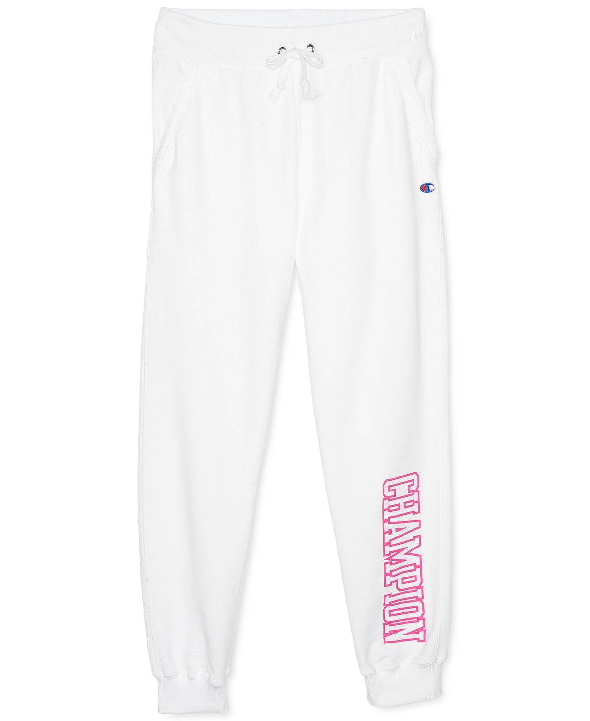 Champion Women's Powerblend Jogger Sweatpants White Size X-Large