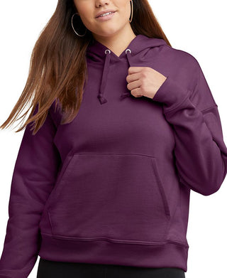 Champion Women's Powerblend Fleece Sweatshirt Hoodie Purple Size X-Small