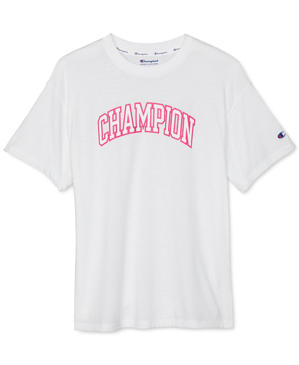 Champion Women's Powerblend Oversized T-Shirt White Size XX-Large