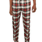 Ralph Lauren Men's Flannel Classic Pajama Pants Pajama Red Size Medium
