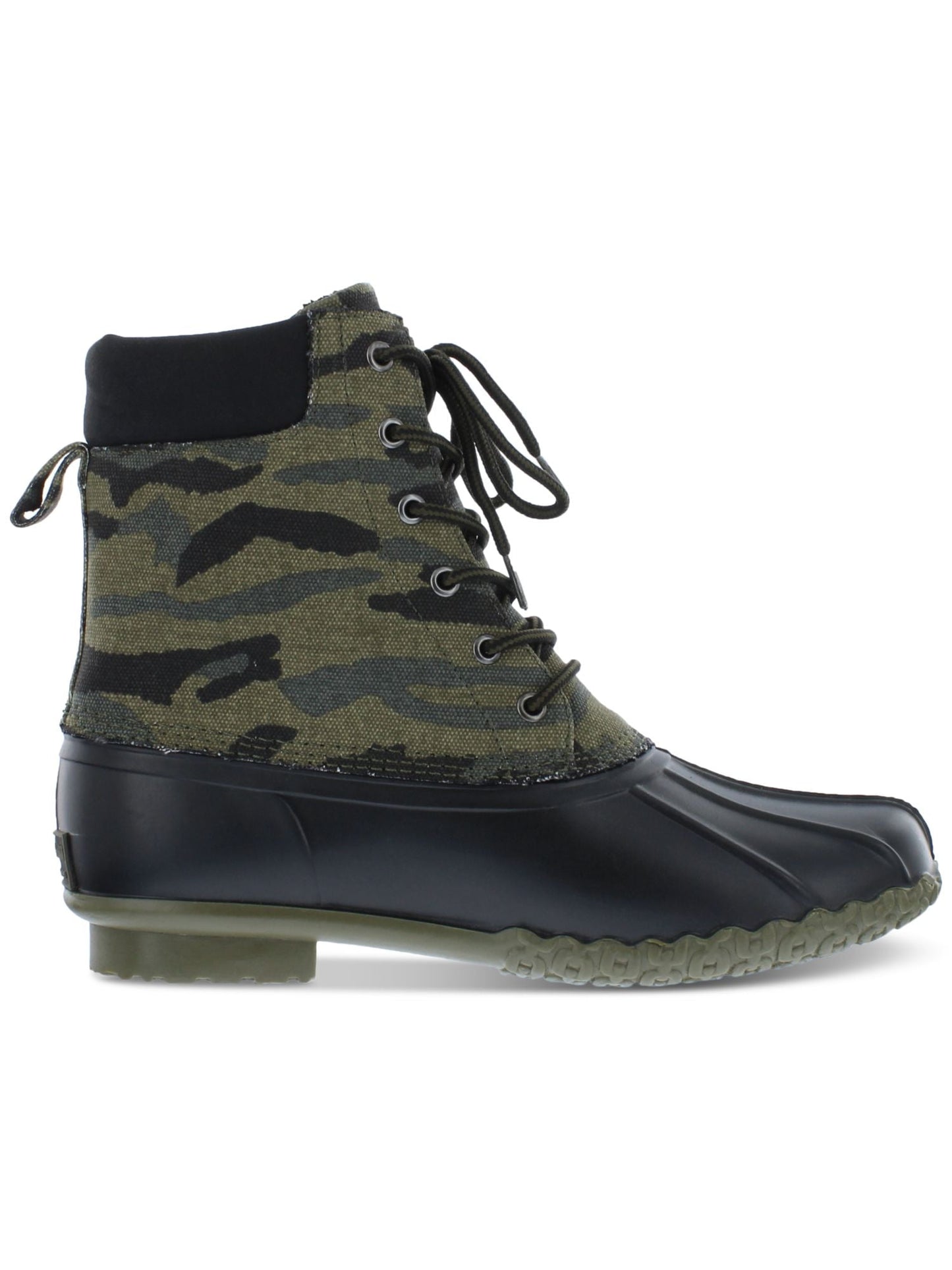 Weatherproof Vintage Men's Camouflage Waterproof Duck Boots Shoes Green Size 8M