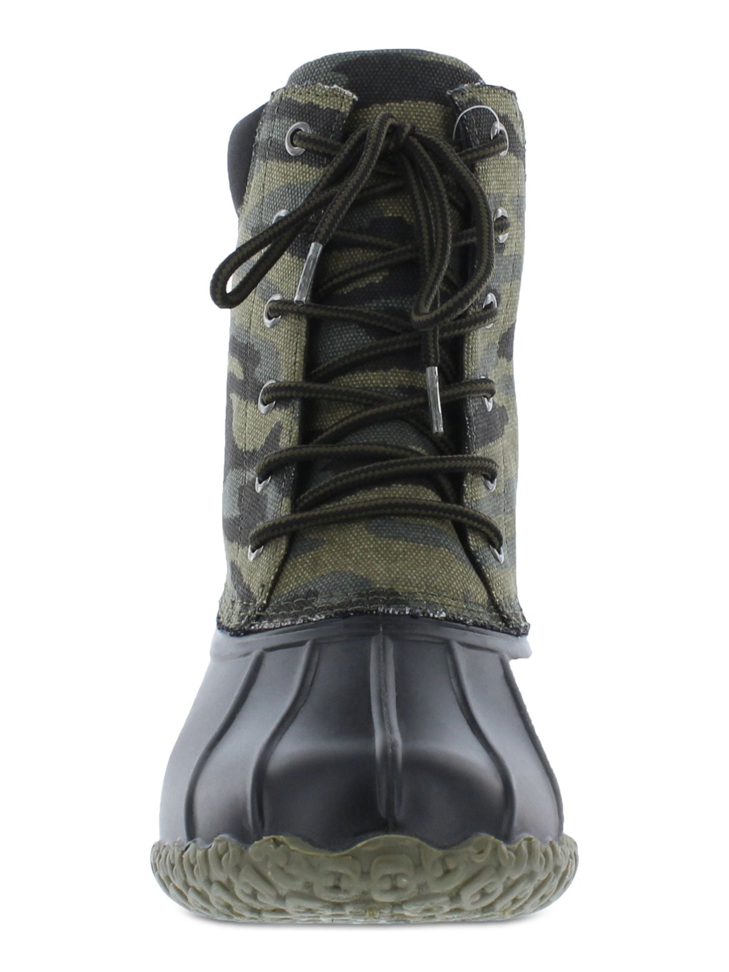 Weatherproof Vintage Men's Camouflage Waterproof Duck Boots Shoes Green Size 8M