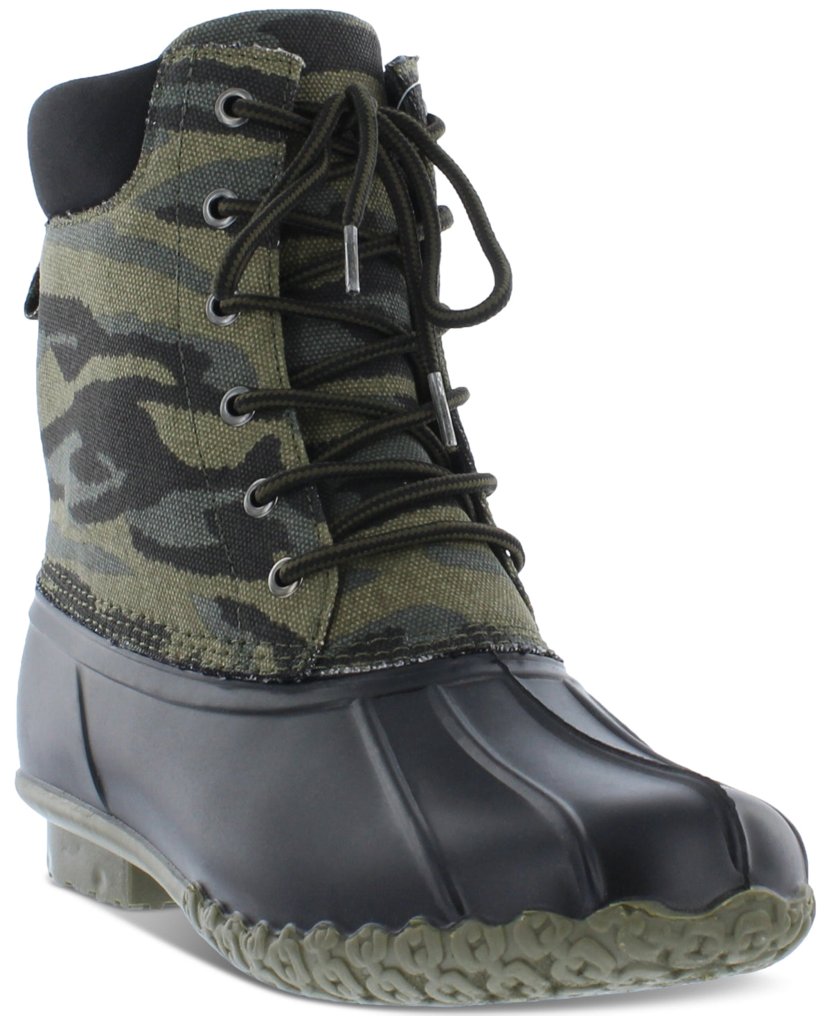 Weatherproof Vintage Men's Camouflage Waterproof Duck Boots Shoes Green Size 8M