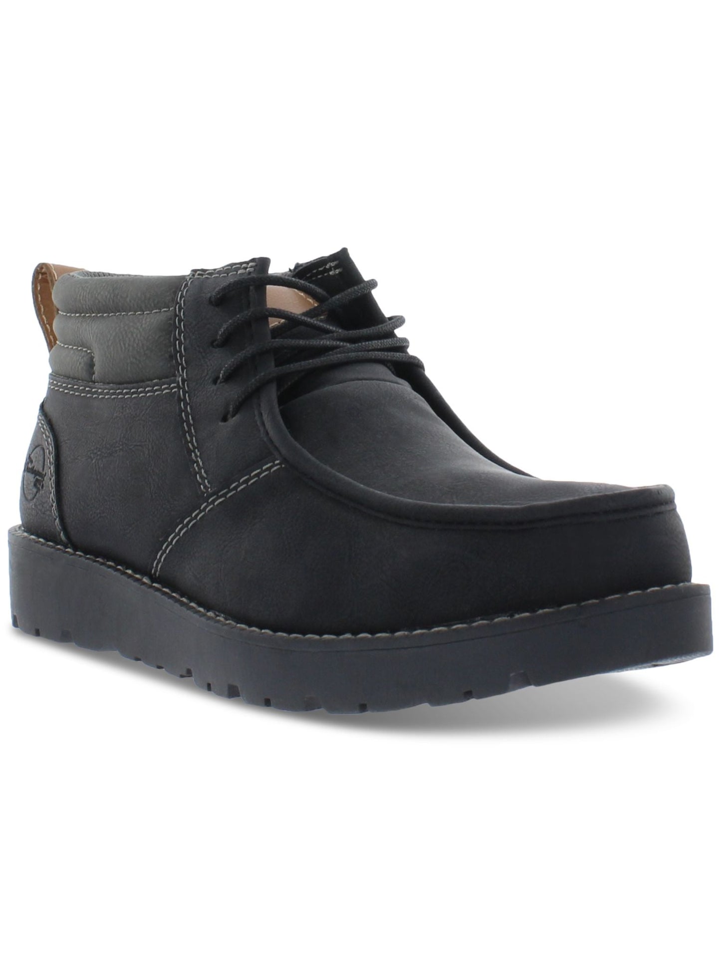 Weatherproof Vintage Men's Faux Leather Chukka Boots Shoes Black Size 12M