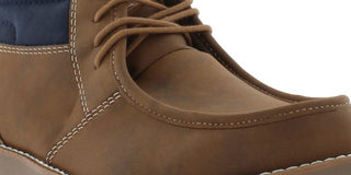 Weatherproof Vintage Men's Faux Leather Chukka Boots Shoes Brown
