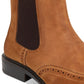 Kenneth Cole Reaction Men's Perforated Comfort Knock Wingtip Toe Block Heel Chelsea Brown Size 13 M