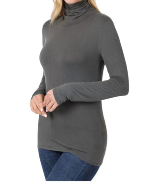Zenana - Luxe Rayon Turtleneck Top