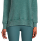 90 Degree by Reflex Women's Deep Teal Fleece Sweatshirt