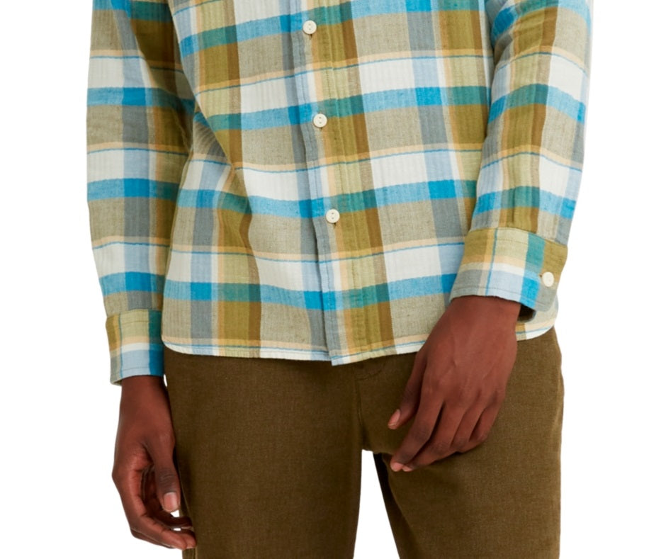 Levi's Men's Classic Worker Relaxed Fit Overshirt Brown Size Medium