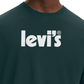 Levi's Mens Relaxed Logo Graphic T Shirt Green Size XX-Large