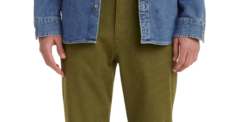 Levi's Men's Chino Ez Waist Taper Leg Pants Green Size X-Large