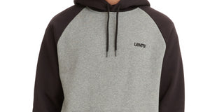 Levi's Men's Varsity Raglan Hoodie Gray Size XX-Large