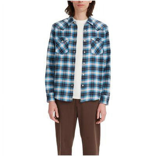 Levi's Men's Classic Standard Fit Western Shirt Blue Size X-Large