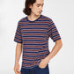 Levi's Men's Classic Relaxed Fit Striped T-Shirt Blue Size XX-Large