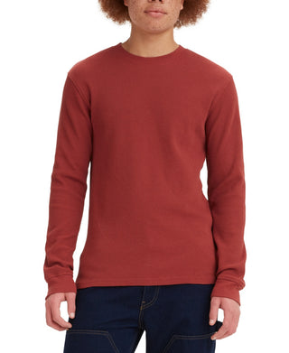 Levi's Men's Waffle Knit Thermal Long Sleeve T Shirt Red Size XX-Large