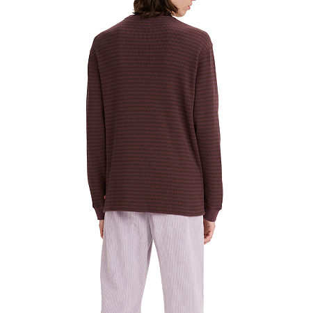 Levi's Men's Waffle Knit Thermal Long Sleeve T Shirt Brown Size XX-Large