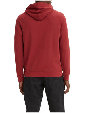 Levi's Men's Seasonal Relaxed Fit Hooded Thermal T shirt Red Size Small