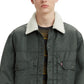 Levi's Men's Type Ii Sherpa Lined Relaxed Fit Trucker Jacket Gray Size X-Large